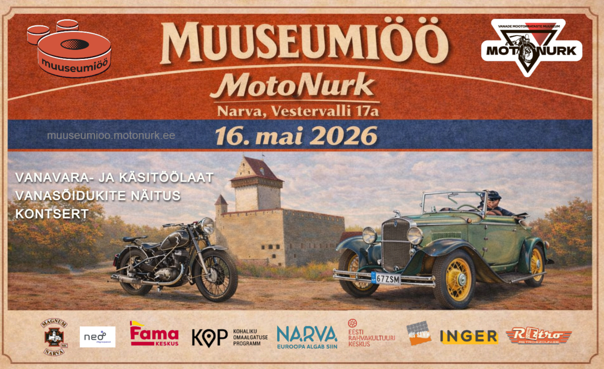 Muuseumiöö Narvas MotoNurk 2026